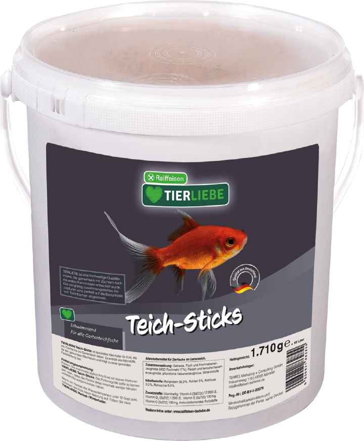 TIERLIEBE Teichfischfutter Teich-Sticks